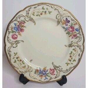 Rosenthal Pompadour Sanssouci Ivory Salad Plate 7 1/2" Floral Germany
